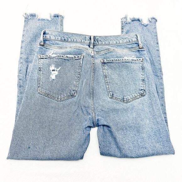AGOLDE Nico Frayed Hem Button Fly Skinny Denim Jeans Size 28 - Picture 5 of 8